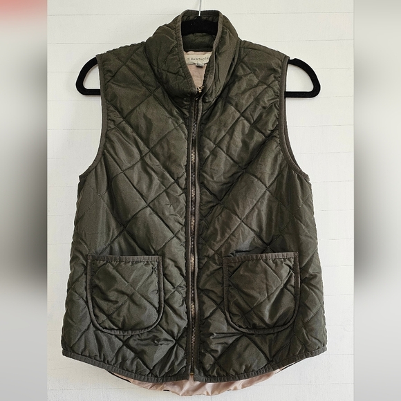 41 Hawthorne quited green vest with zipper  size Medium - Picture 1 of 5